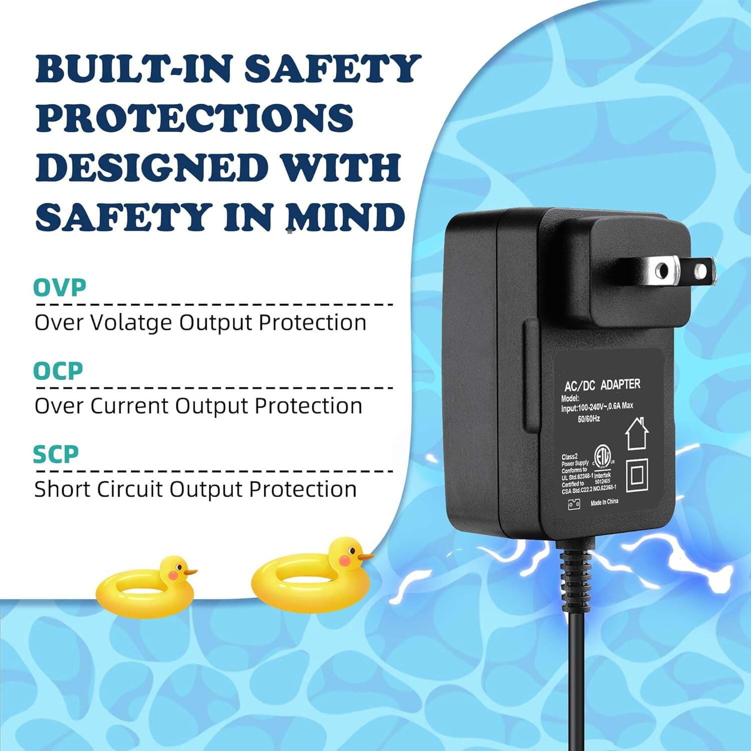 Charger for Aiper Seagull 600 800 Cordless Automatic Robotic Pool Vacuum Cleaner 2