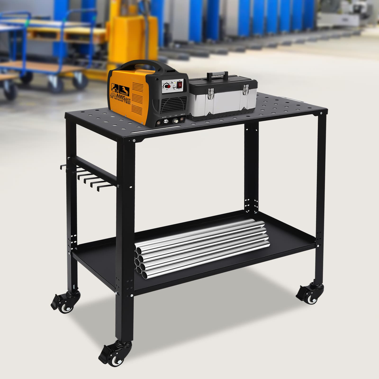 Heavy-Duty Welding Table with Adjustable Tray & 1200 Lbs Load Capacity 4