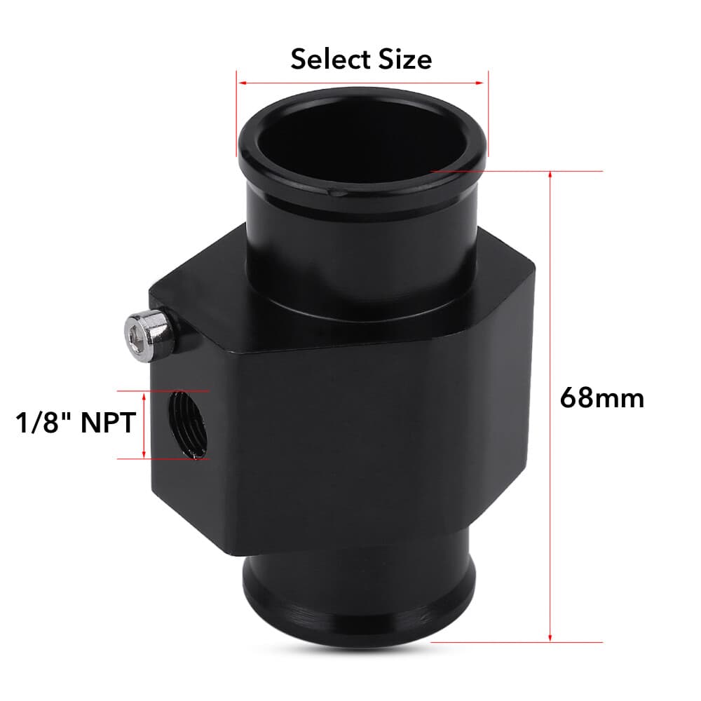 DIGITAL ADJUSTABLE ELECTRIC FAN CONTROLLER THERMOSTAT TEMP SWITCH HOSE ADAPTER 4