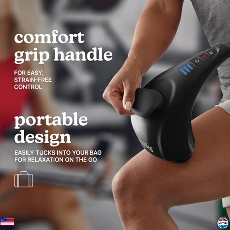 Homedics Handheld Percussion Massager with Heated Nodes for Neck & Body Relief 5