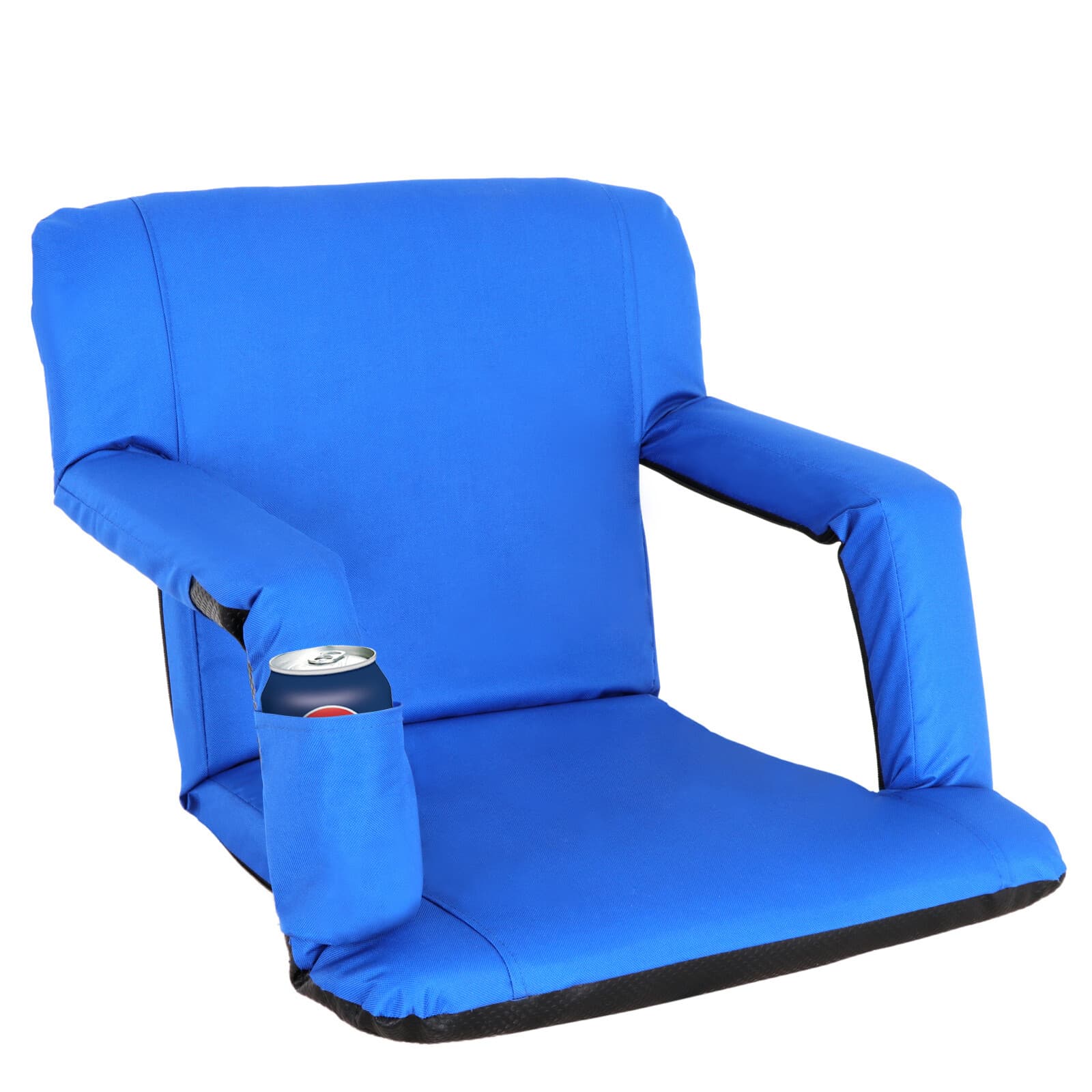 3 Colors Wide Stadium Seat for Bleachers Reclining Stadium Chair w/Back Cushion  4