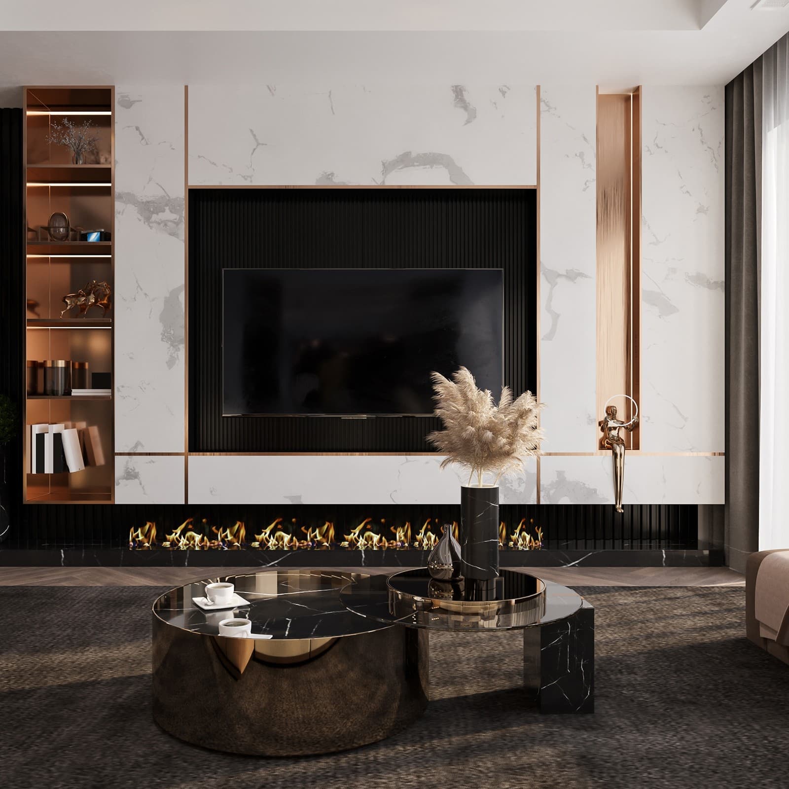 39.4ft x 1.18" Wall Trim Self Adhesive Stainless Steel Mirror Finish Trim Golden 6