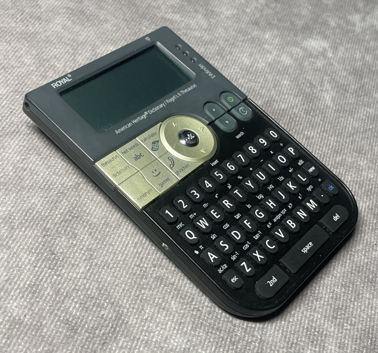 Royal Machines RP8s Electronic Dictionary Roget II Thesaurus American Heritage 5