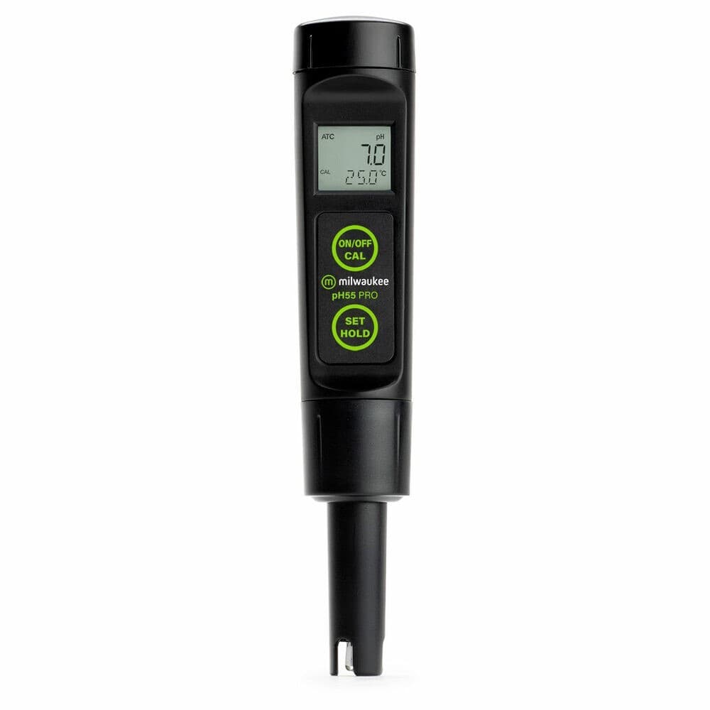 Milwaukee PH55 PRO Waterproof pH & Temperature Tester with ATC & Replaceable Pro 4