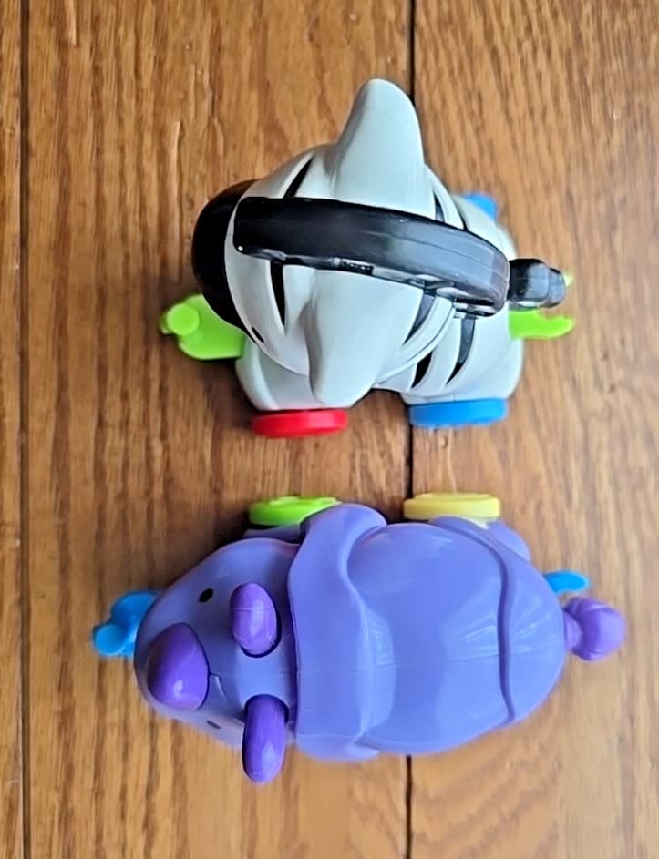 Fisher Price Amazing Animals Baby Train Giraffe Zebra on Wheels Replacement Toys 6