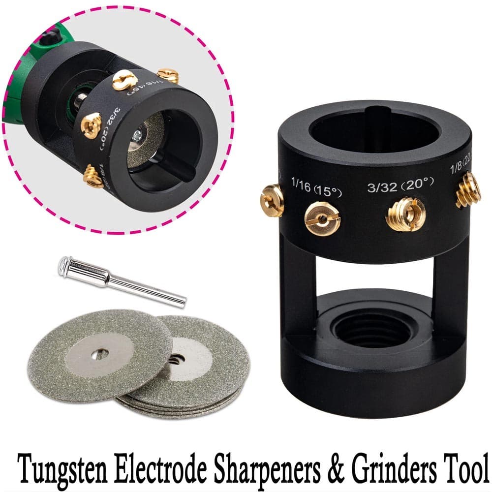 Tungsten Electrode Sharpener Grinder Multi-Angle Offsets Head Tool TIG Welding