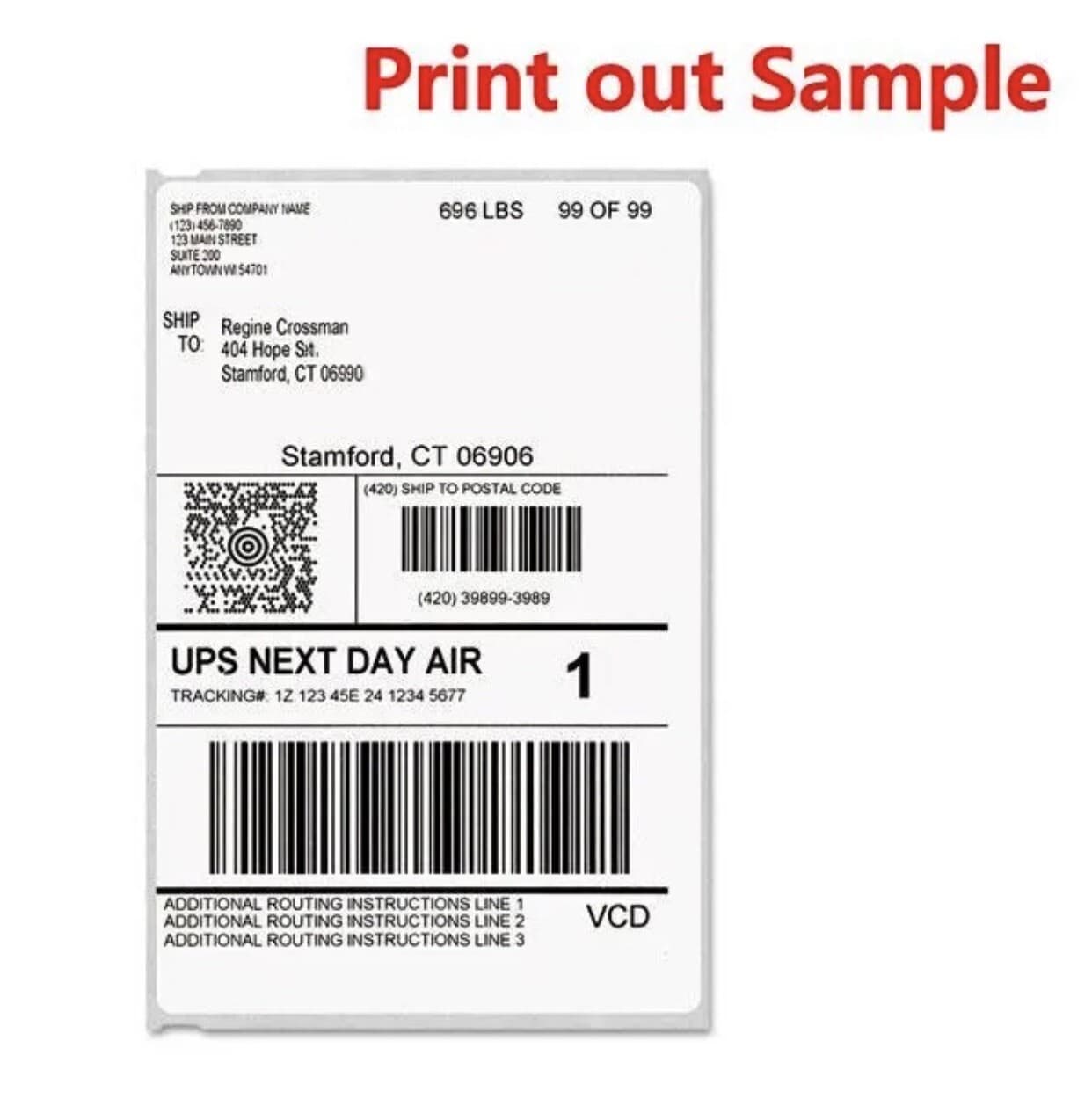 6 Rolls 4" x 6" Zebra 2844 Eltron ZP450 Direct Thermal Shipping 1500 Labels 4