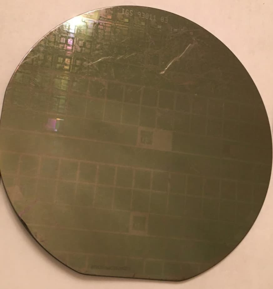 4" N3D AChip Silicon Wafer 1980s Extremely Rare Vintage CPU Chip 6