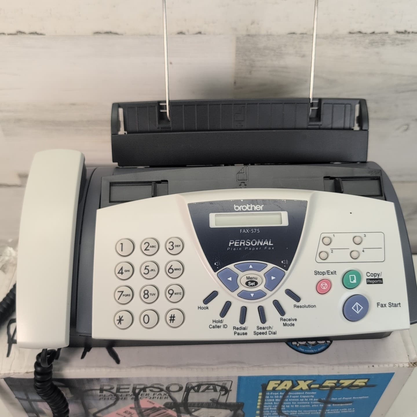 Brother FAX-575 Personal Plain Paper All-in-One Fax Machine Copier/Works 2