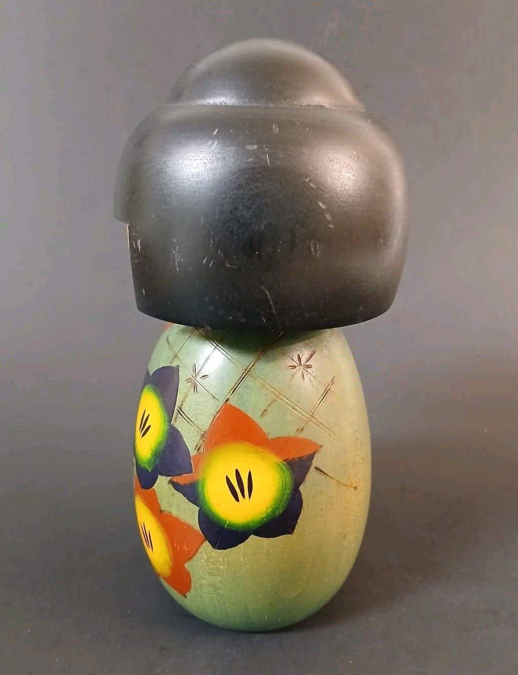 Gumma Kokeshi Doll Yuji (Yushi) Kawase 7" Signed JAPAN Vintage 2