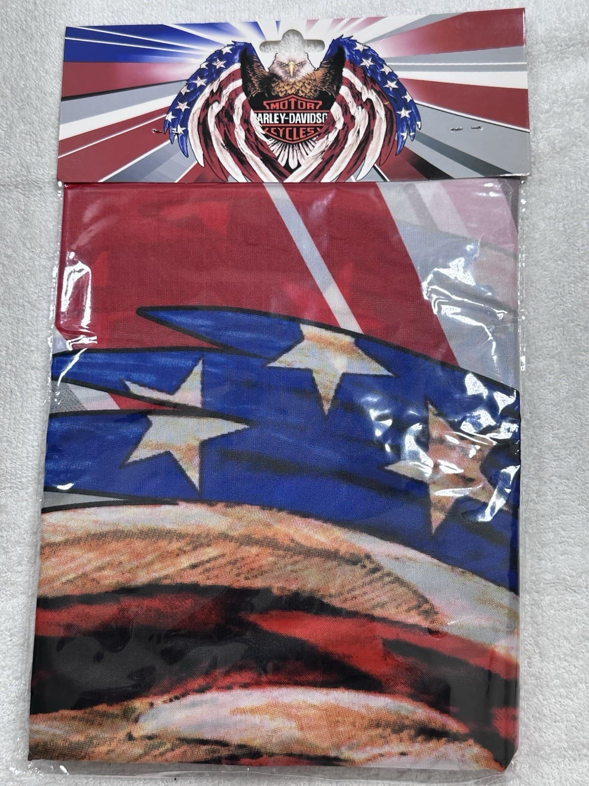 Harley Davidson Eagle Flag USA 3’X5’ 2 Grommets 