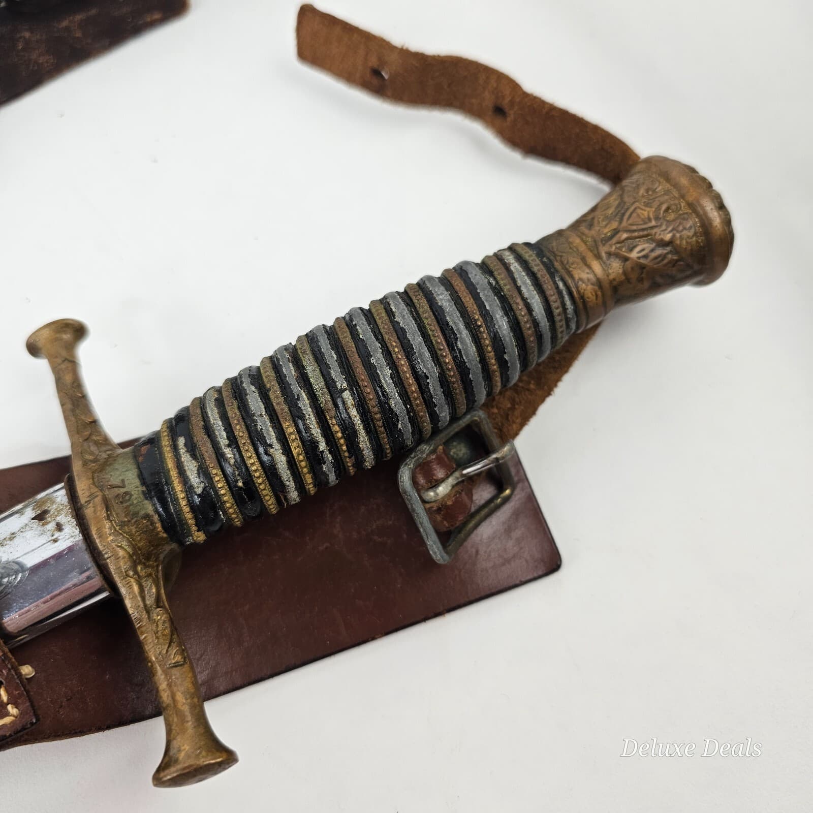 Pair of German Swords w/ Metal Scabbards, approx. 27" Long 3