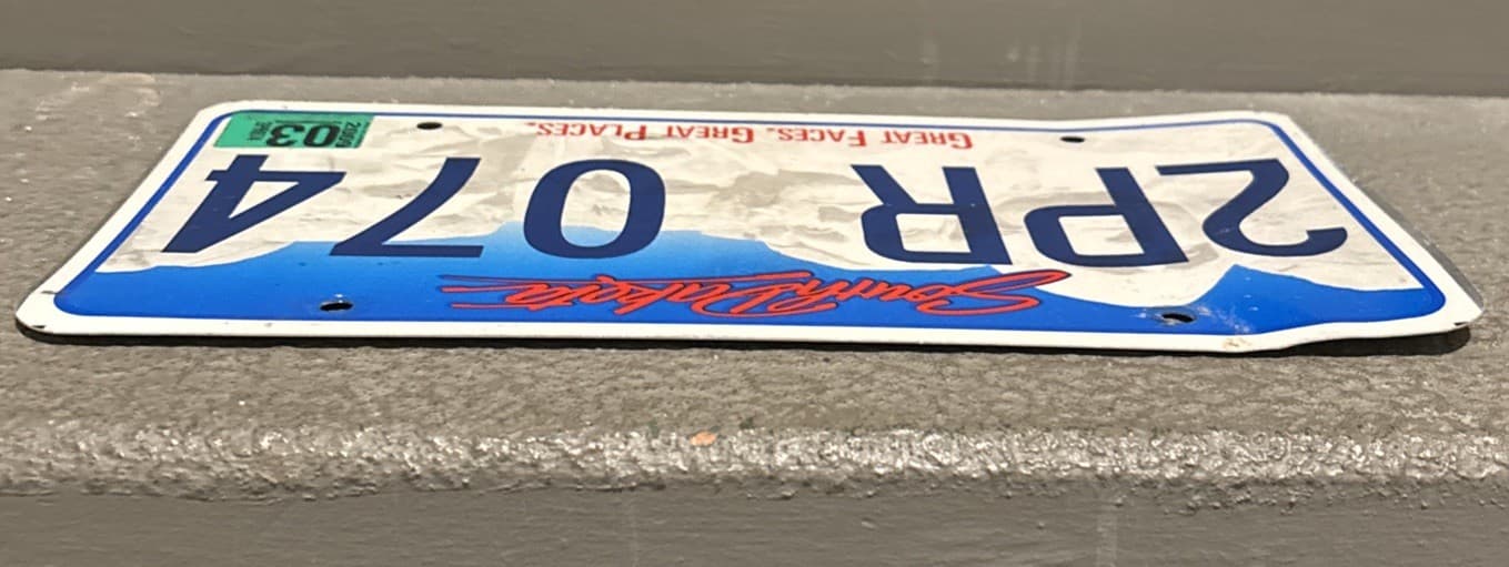 SOUTH DAKOTA LICENSE PLATE MOUNT RUSHMORE 2009 tag expired used  4