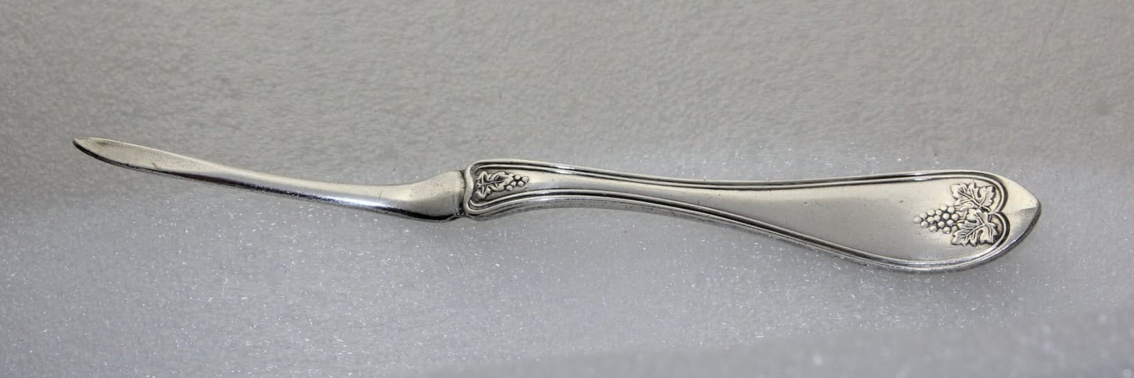 Antique 1867 Silver Plate Grape Ivy Lobster / Nut Pick Simpson Hall & Miller Co.