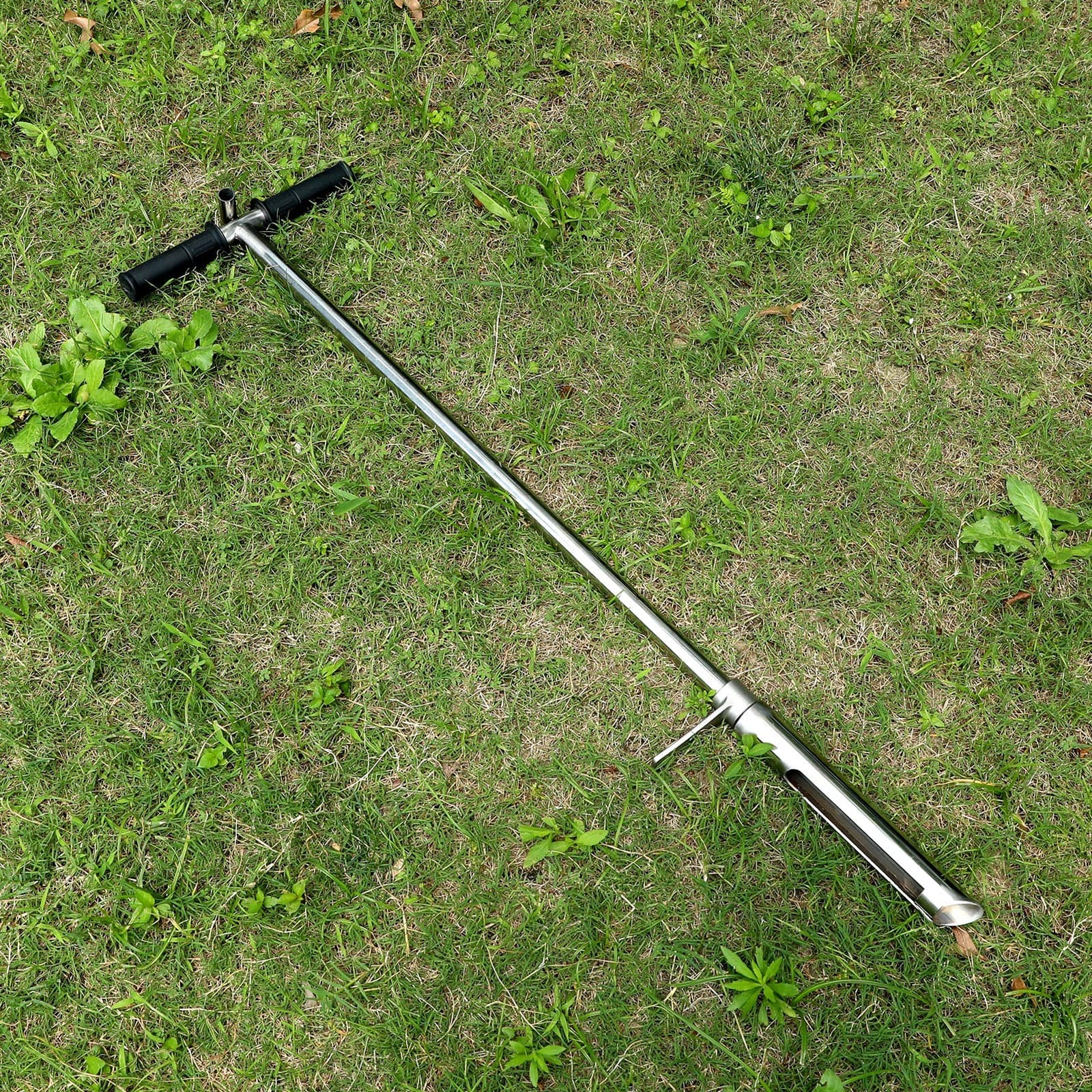 1 Meter 304 Stainless Steel Soil Probe Sampler with Ejector and Foot Pedal 50'' 4