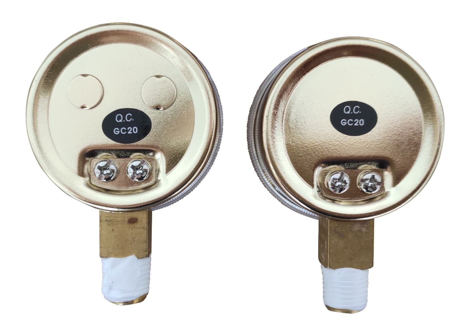 2" Oxygen Regulator Gauge Set Dual Scale Steel Case 200 & 4000 PSI 1/4" NPT  6