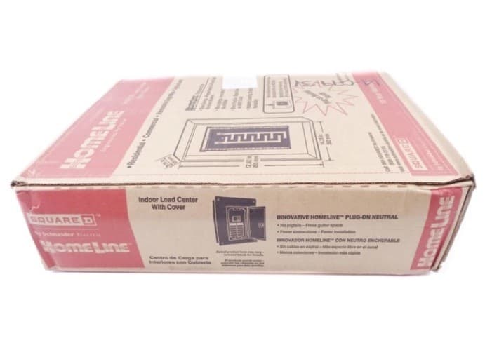 Square D Main Lug Plug-On Neutral Load Center Cover 125A 8-Space 16-Circuit 2