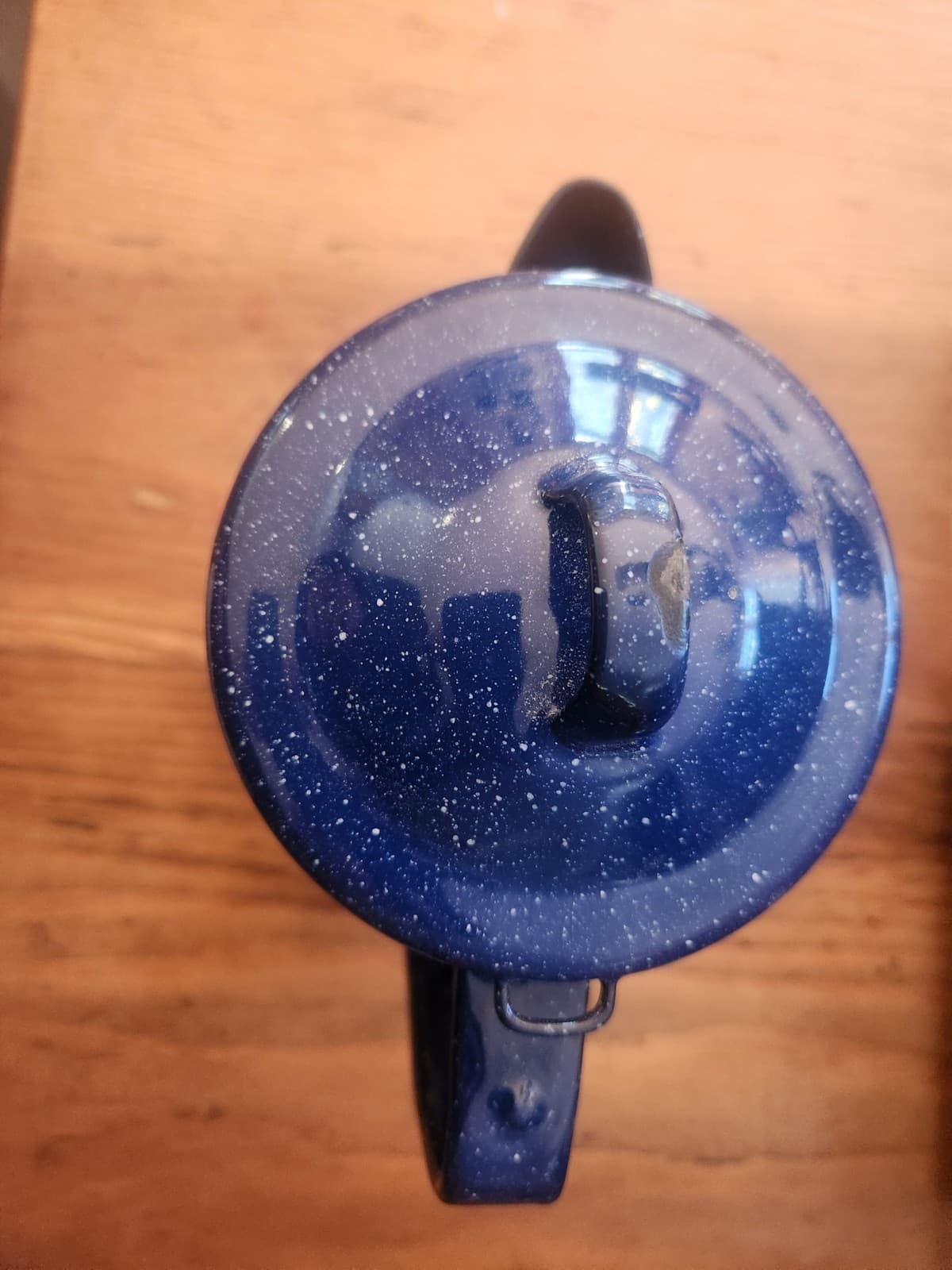 Ozark Trail Blue Enamelware 8 Cup Coffee Pot With Percolator Insert 3