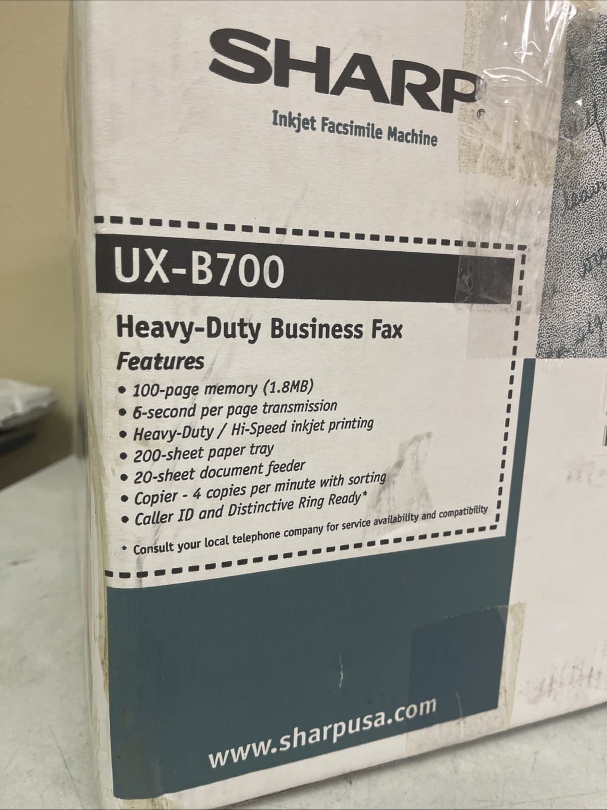 Sharp UX-B700 Large-Capacity Business Inkjet Fax Machine Facsimile Secure 4