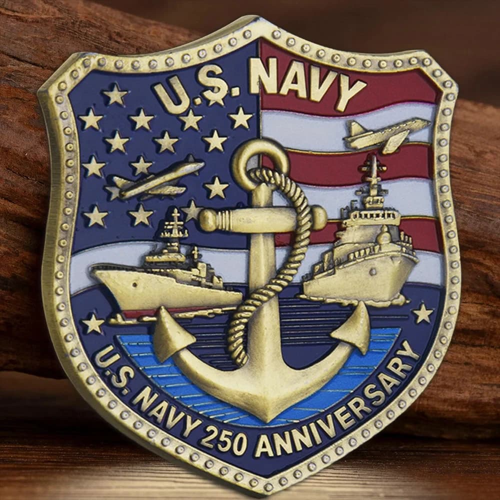 Marine Corps Navy  250th Anniversary Challenge Coin Military Veteran Gift 2