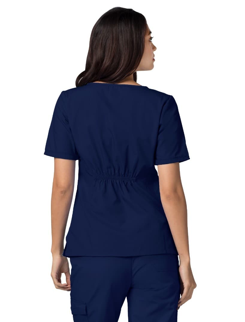Adar Universal Women's Scrub Set - V-neck Scrub Top and Elastic Pull Scrub Pants 3
