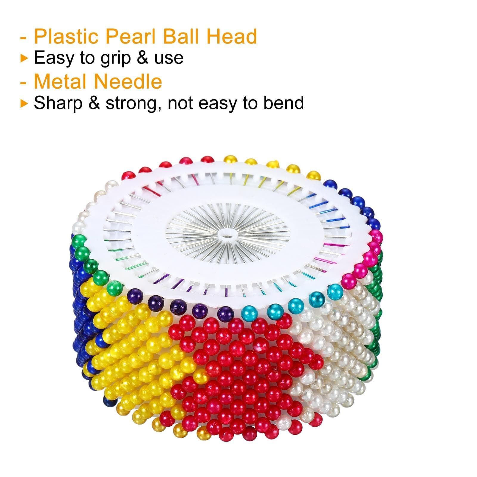 960Pcs Sewing Straight Pins Round Pearl Head for DIY Hand Craft, Multicolor 3