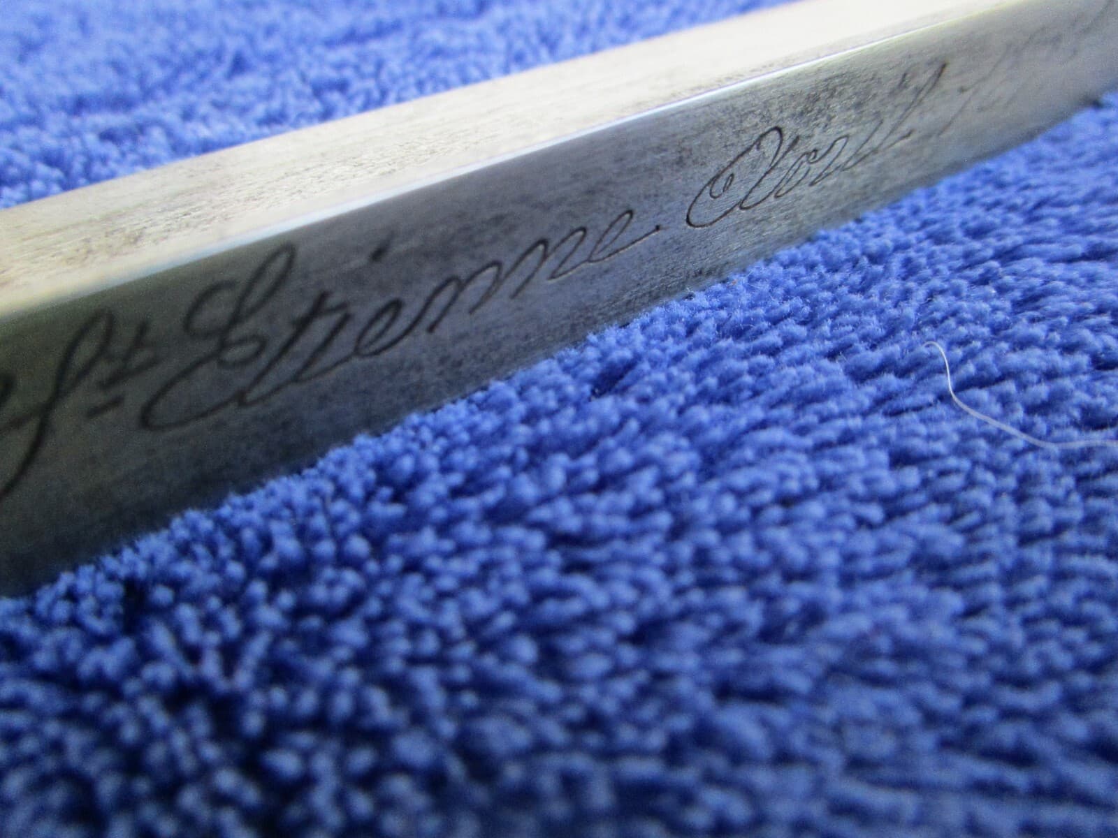 ORIGINAL ANTIQUE M1874 FRENCH GRAS RIFLE BAYONET AND SCABBARD MATCHING NUMBERS 4