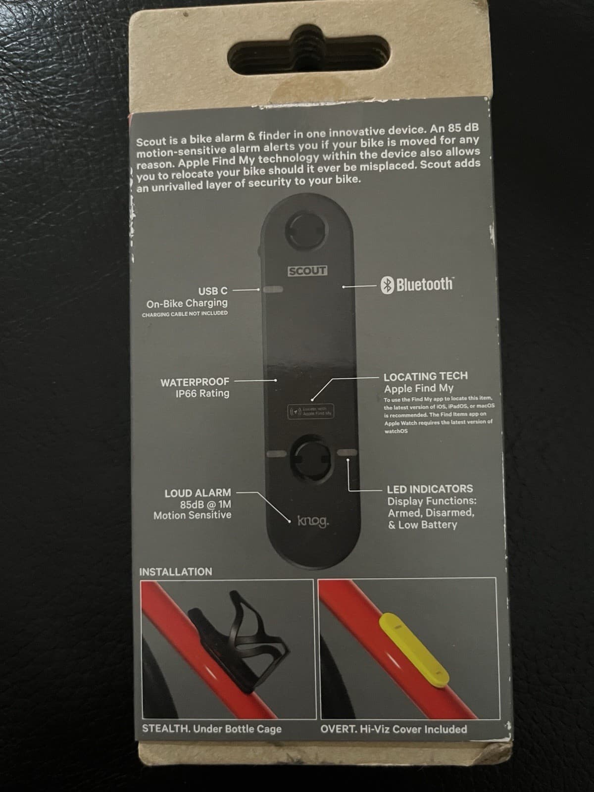 Knog Scout Bike Alarm Bike Tracker Apple Find My New 2