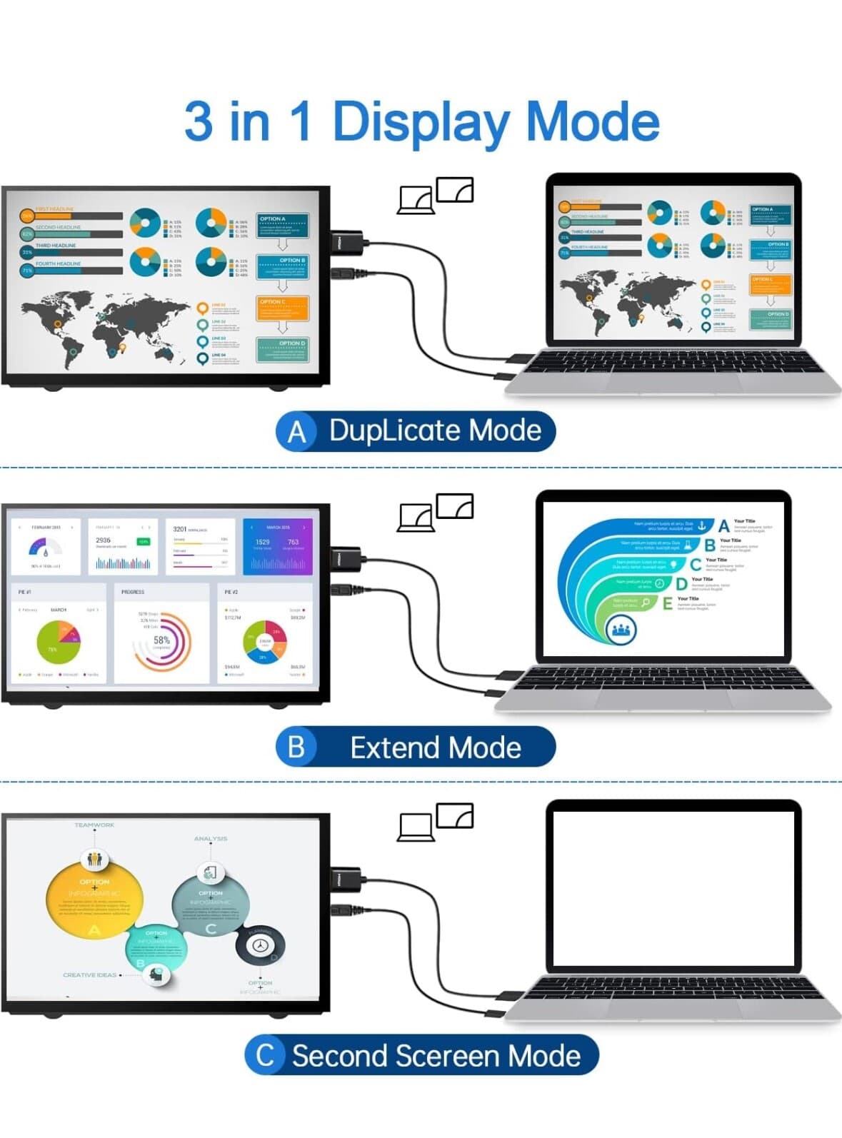 HMTECH Raspberry Pi Screen 7 Inch HDMI Monitor 800x480 LCD Screen Display M... 5