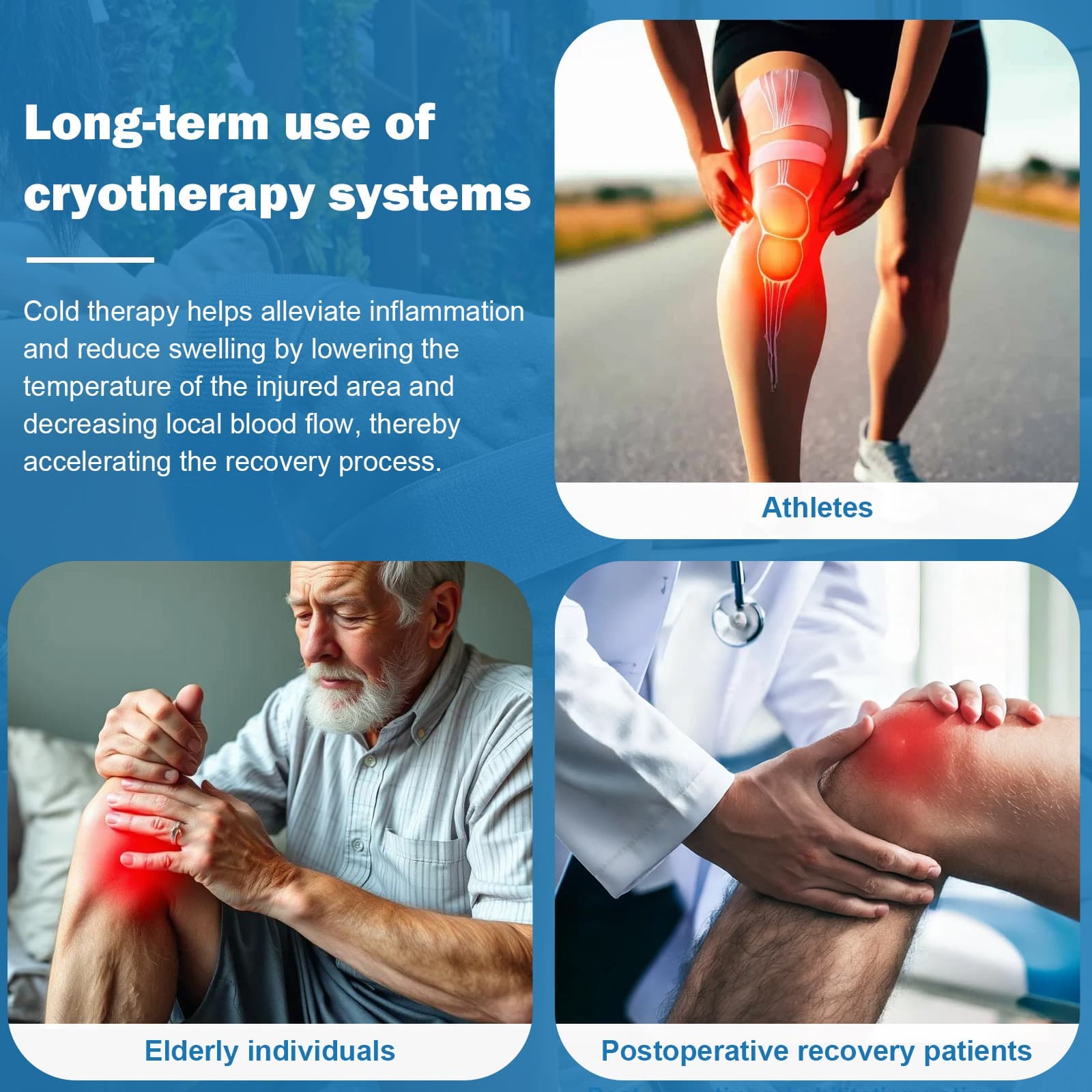 Portable Ice Therapy Machine Programmable for Post-surgery Recovery Pain Relief 4