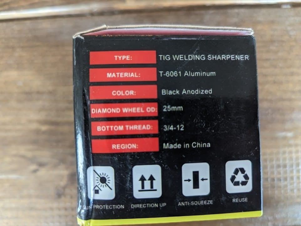 3mirrors ALUMINUM Tungsten Electrode Sharpener Grinder Head TIG Welding Tool. 2