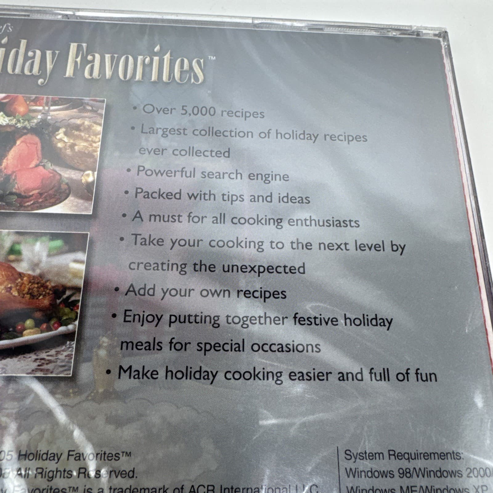 Easy Chef Recipes Holiday Favorites 5000+ Recipes (PC CD-ROM, 2005) NEW SEALED  3