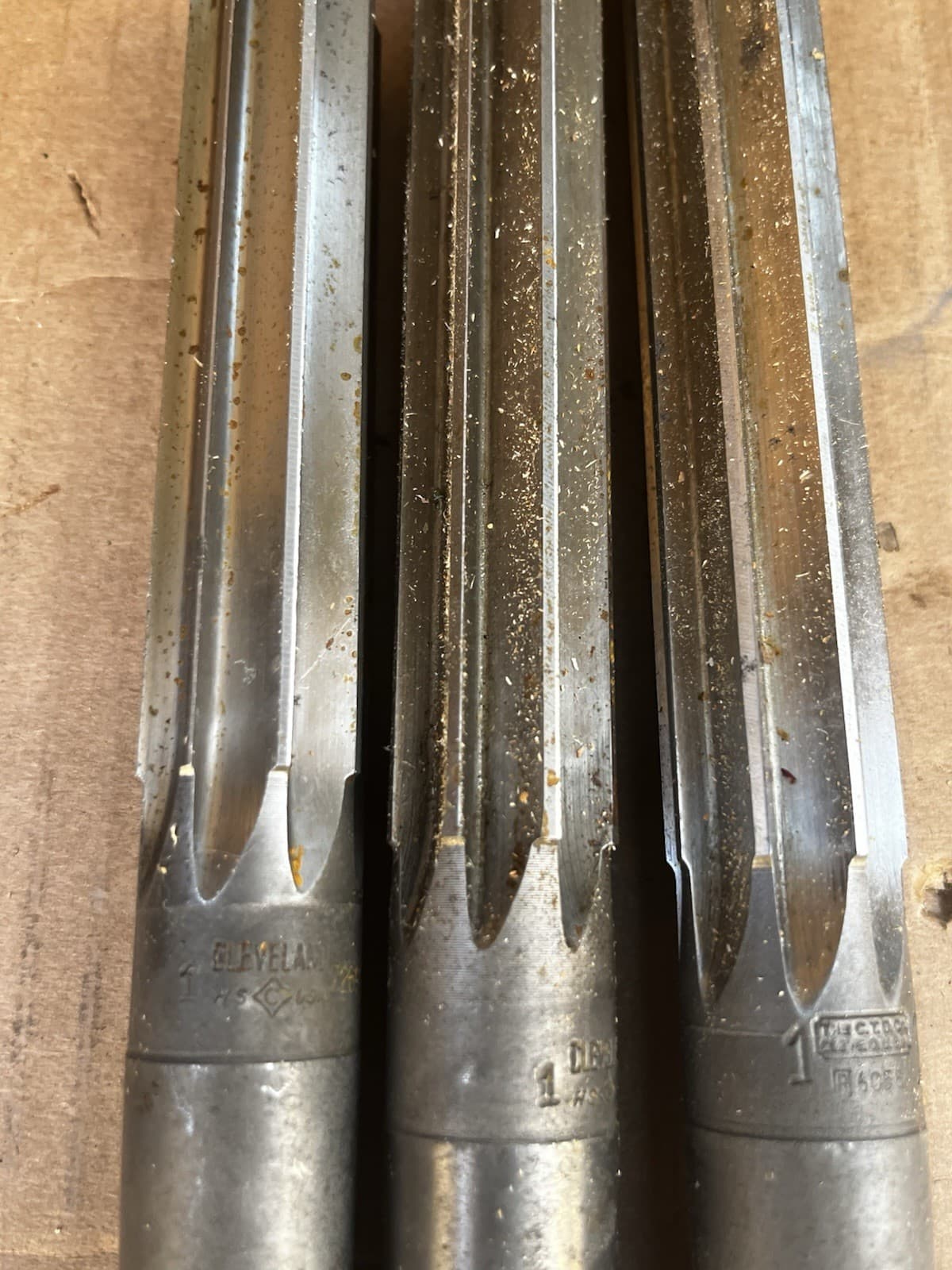 Lot Of 3 Cleveland Twist 1” Reamers 8 Flute Morse Taper 3 MT (Inv c3) 4