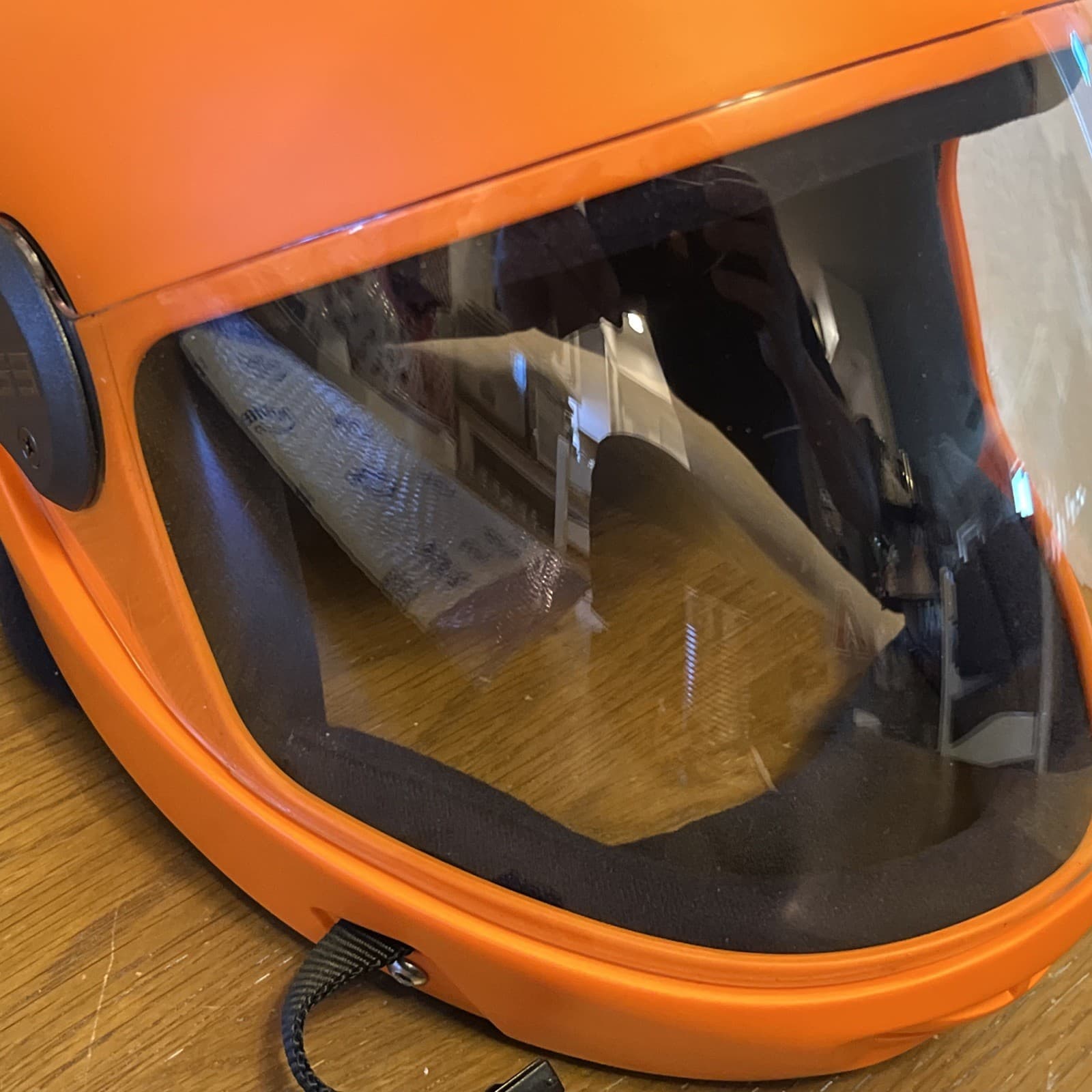 Cookie G3 Helmet Orange For Skydiving Wind Tunnel w/ Case Size XXL Used Twice 3