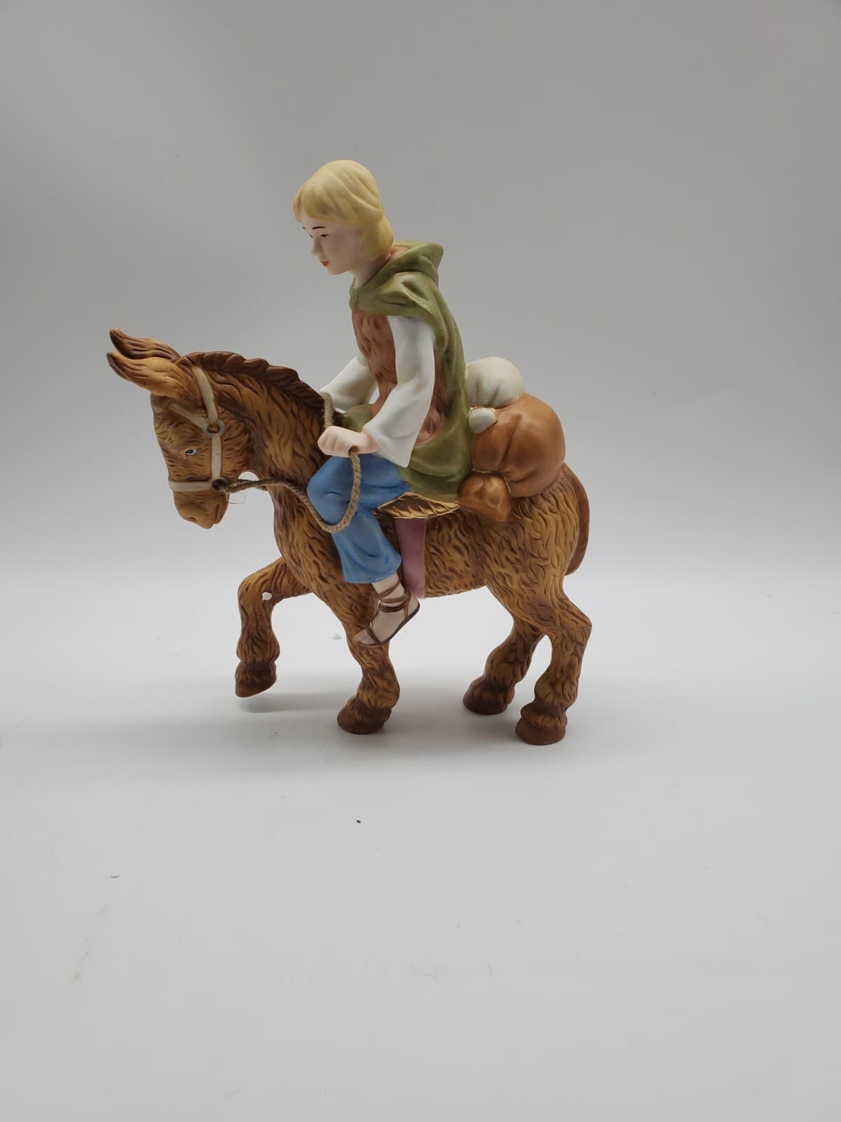 Rare 2003 Kincaid Nativity- Follow Yonder Star Boy On Donkey & Faithful Cow 2