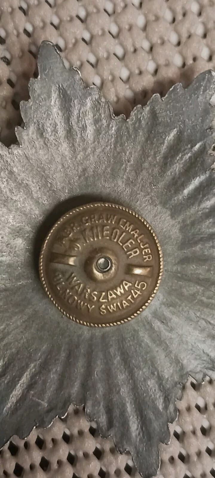 Antique Polish Order of St. Stanislaus Silver Breast Star WWI J. Knedler Warsaw 3