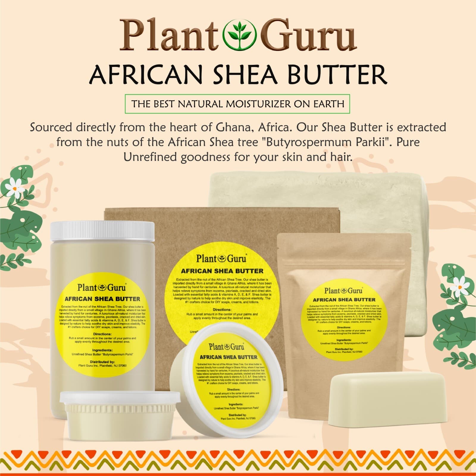 Raw African Shea Butter IVORY 100% Pure Natural Unrefined Organic Bulk Wholesale 3