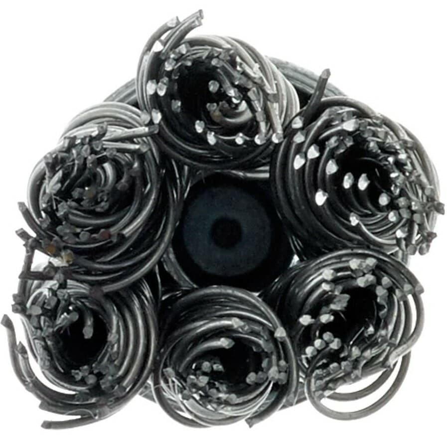 3/4" Wire Knot End Brush Carbon Steel with 1/4" Shank For Die Grinder or Drill 4