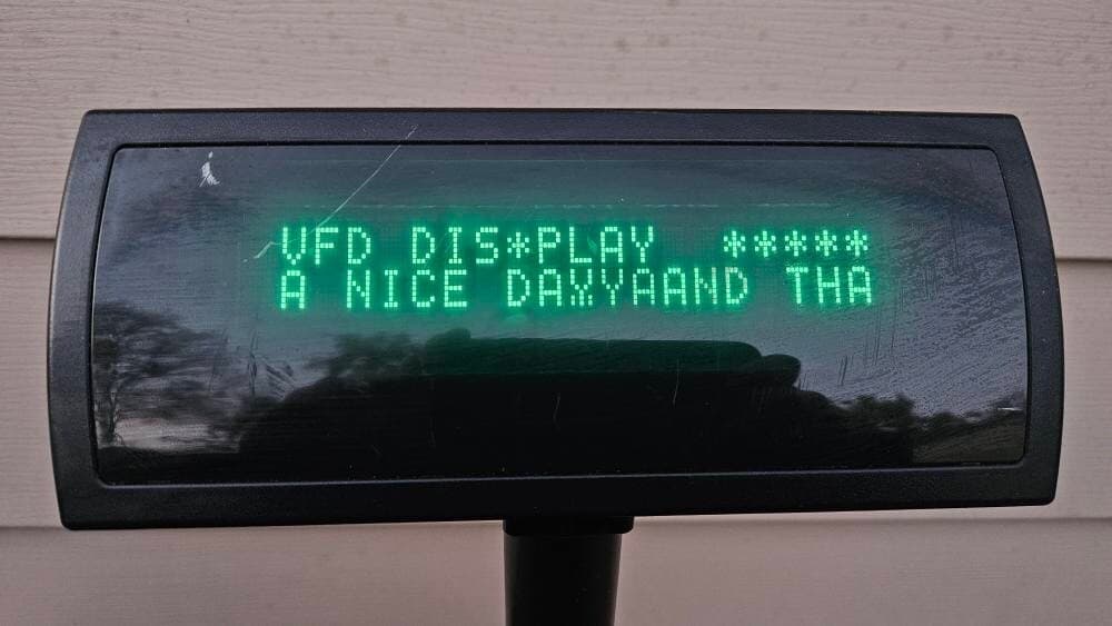 POSX XP8200U Customer Display Pole w/USB Cable Cash Register Attachement BB6 2