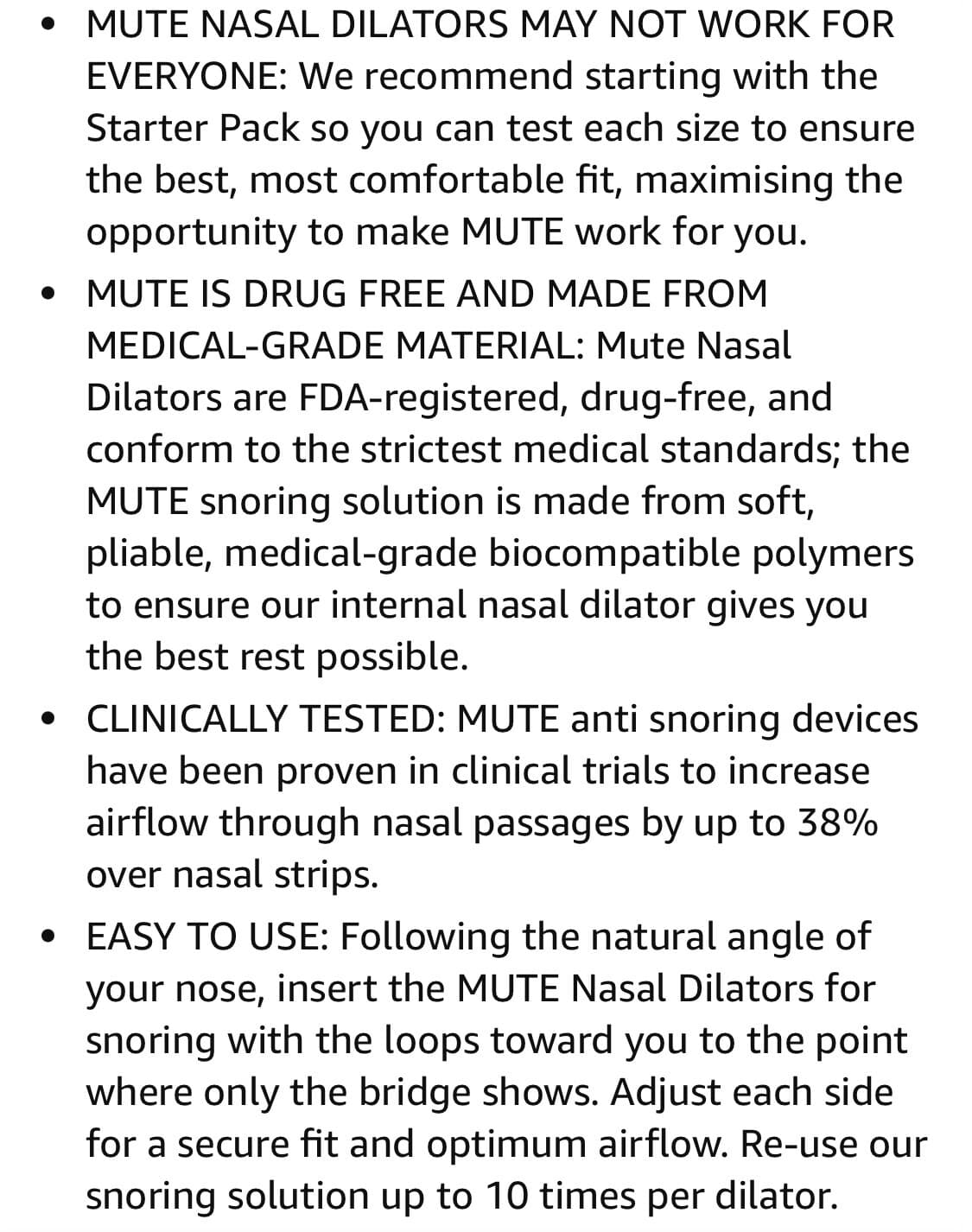 Rhinomed Mute Breathe More Snore Less Sleep Better, NEW (unused) 5