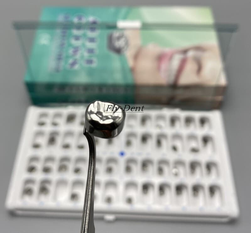 Dental Permanent Molar Crowns Stainless Steel Adult Preformed Temporary Crown 5