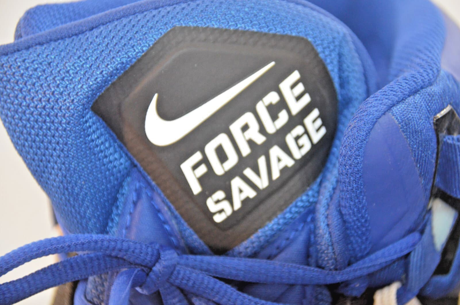 Nike Force Savage Men Cleats Size 16 AJ6605-009 Blue Black And White New 2