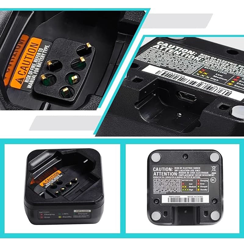 PMPN4469 Battery Charger for Motorola DTR600 DTR700 DTR720 Radio PMNN4578A BT110 3