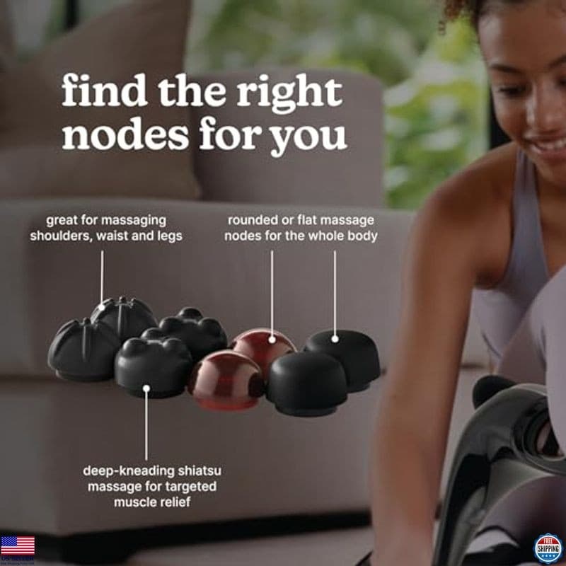 Homedics Handheld Percussion Massager with Heated Nodes for Neck & Body Relief 4