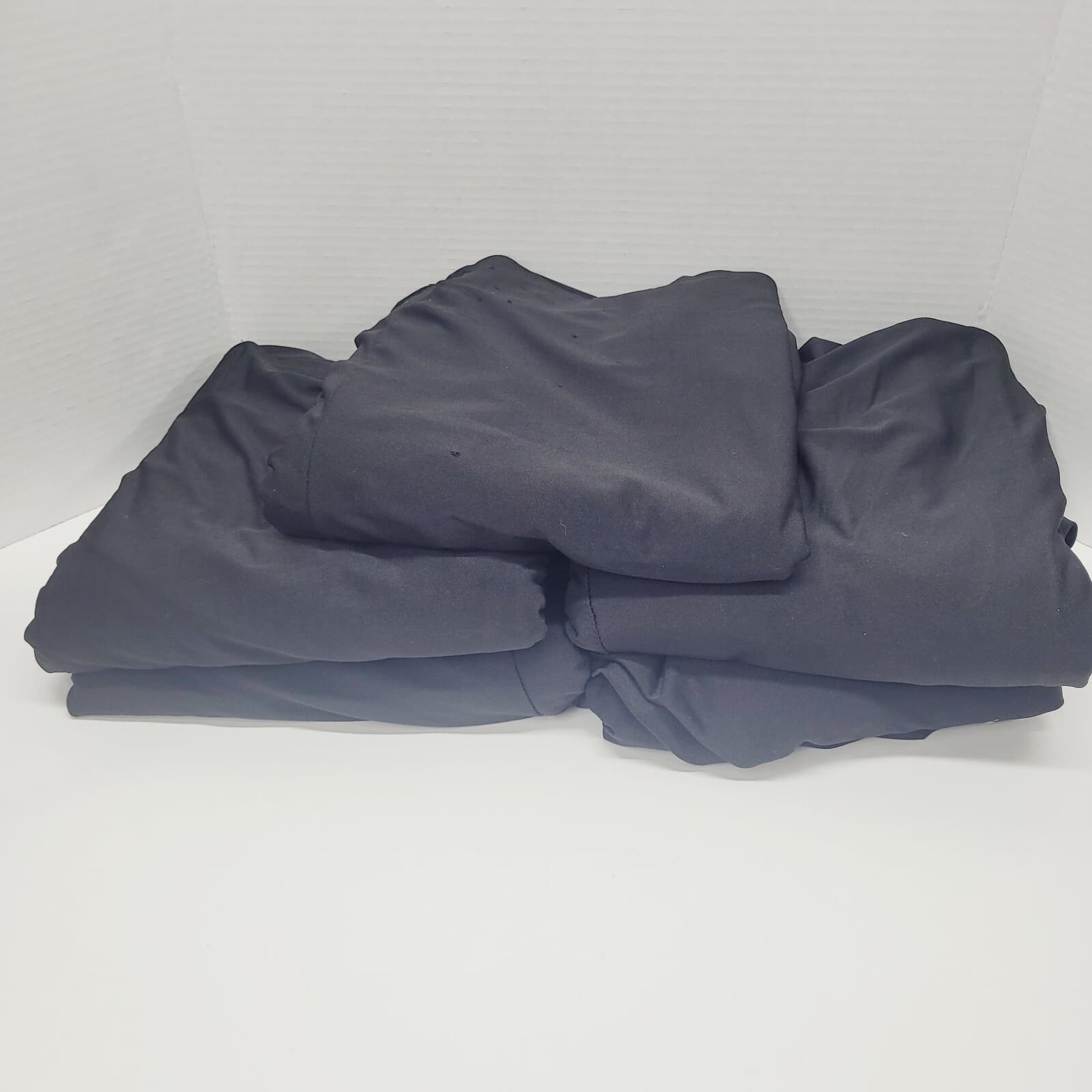 5 SPANDEX Fitted Stretch Craft Vendor Tablecloth Cover BLACK Standard 2