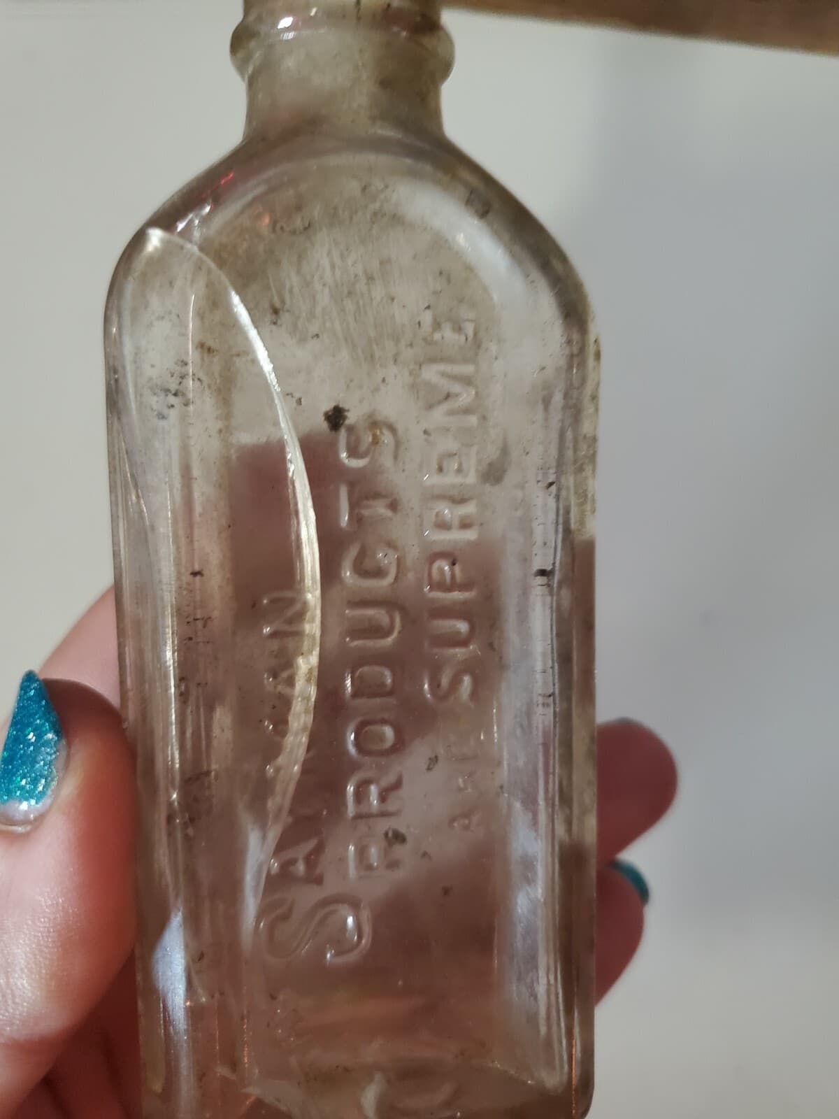 Dr. T.M. Sayman Products Are Supreme St. Louis, MO. Medicine Bottle Antique 4