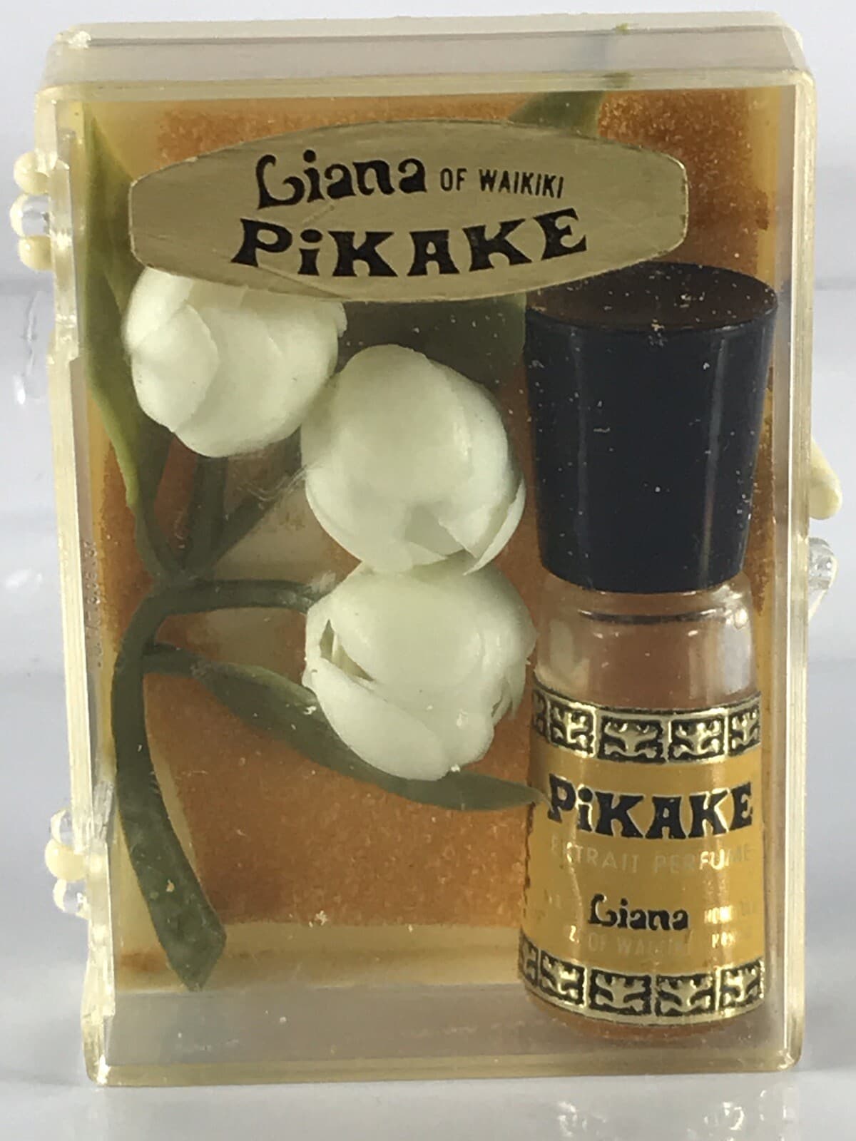 PIKAKE LIANA Cologne Perfume 1/8 OZ Travel Souvenir Hawaii Original Case VTG