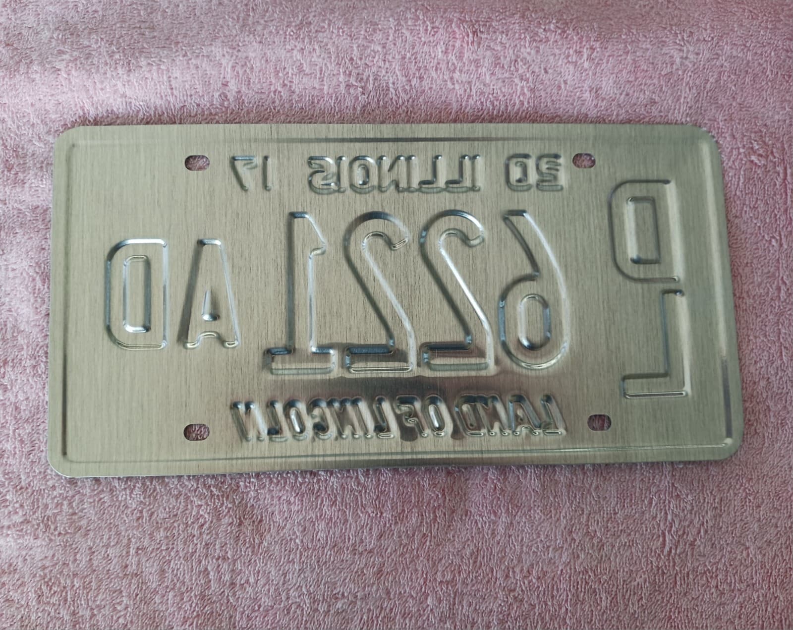 2017 Illinois IL License DL 6221 AD Land of Lincoln 2