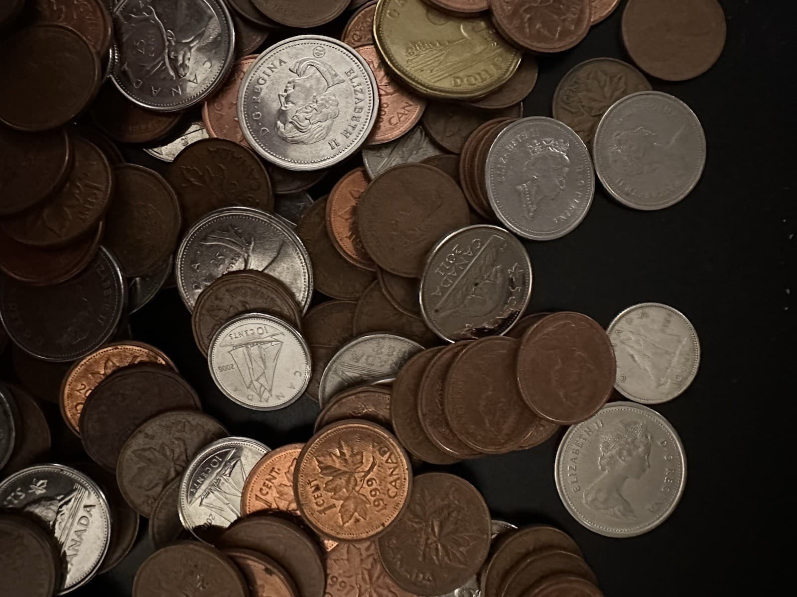 Lot of Various Canada Coins Circulated Various years  5