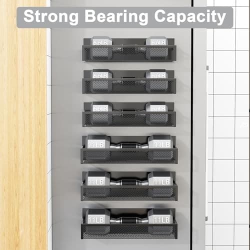 Magnetic Spice Rack for Refrigerator Magnetic Shelf, Fridge Magnet 6 Pack 5
